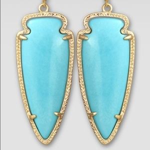 Kendra Scott Skylar Large Turquoise Earrings